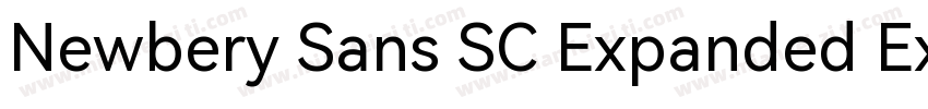 Newbery Sans SC Expanded ExtraBold字体转换